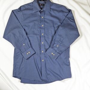 Chaps Men's Blue Plaid Button Down Shirt